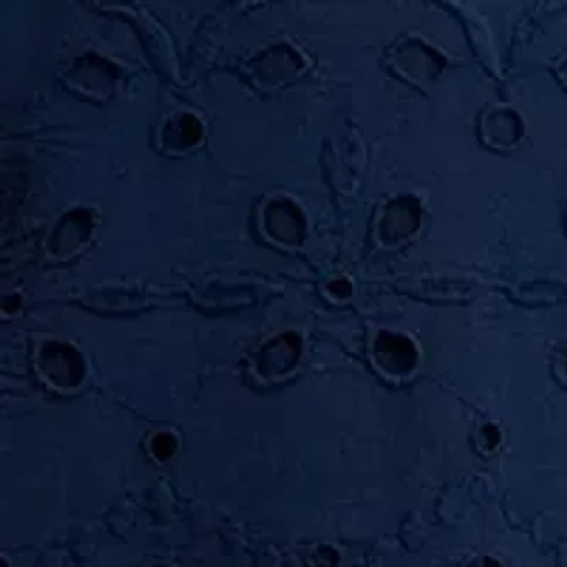 Long Sleeve Anglaise Mini Dress