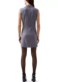 Fiorella Pinstripe Tuxedo Dress