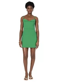 Whisper Foldover Mini Dress