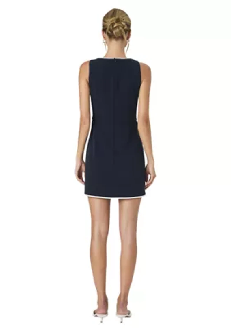 Azra Twill Contrast Mini Dress
