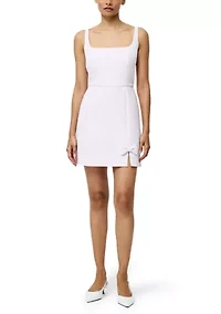 Women's Whisper Bow Slit Strappy Mini Dress