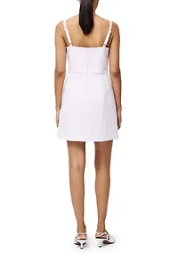 Women's Whisper Bow Slit Strappy Mini Dress