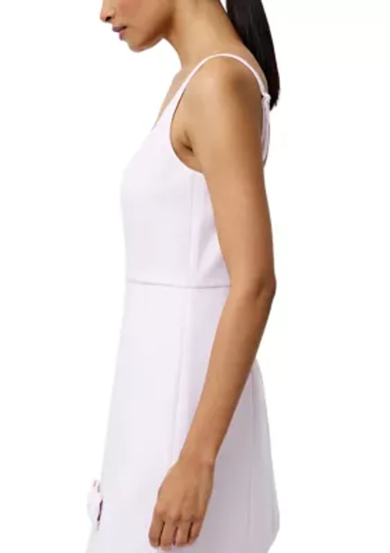 Women's Whisper Bow Slit Strappy Mini Dress