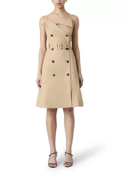 Lightweight Belted Trench Dress