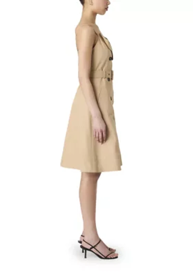 Lightweight Belted Trench Dress