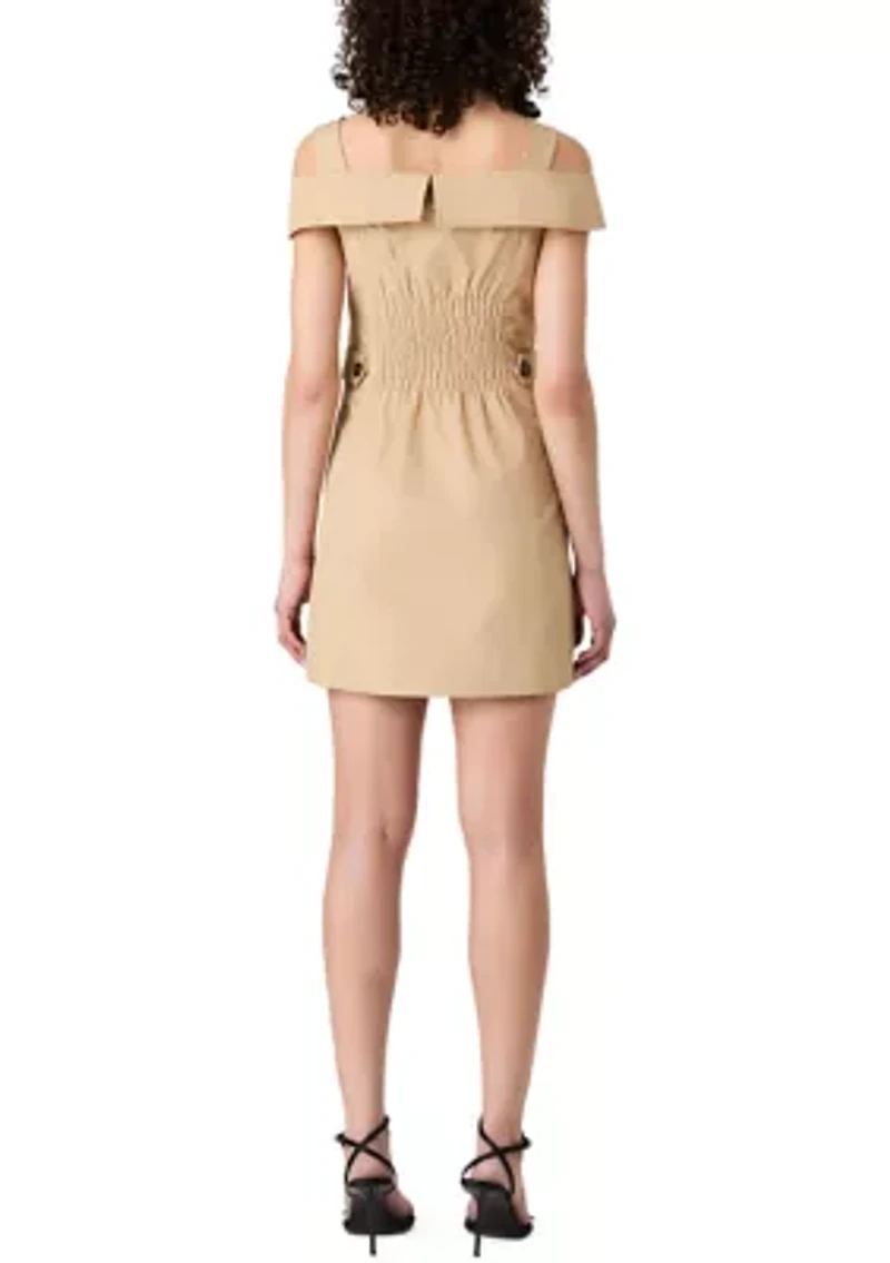 Women's Light Weight Trench Mini Dress