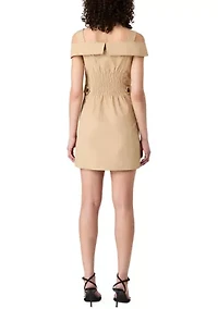 Women's Light Weight Trench Mini Dress