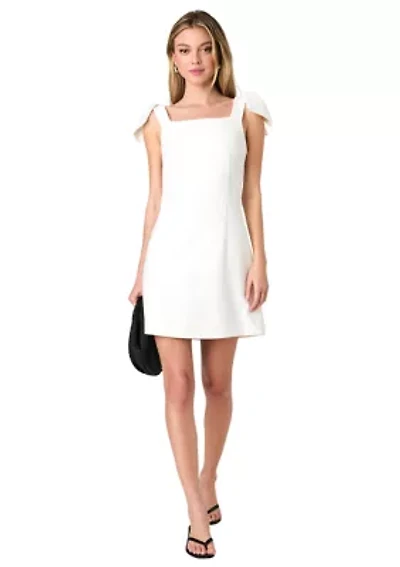 Whisper Bow Strap Mini Dress