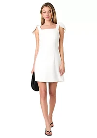 Whisper Bow Strap Mini Dress
