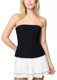 Azra Strapless Pleated Mini Dress