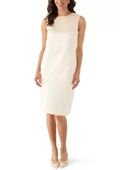 Jaxon Satin Bow Shift Dress