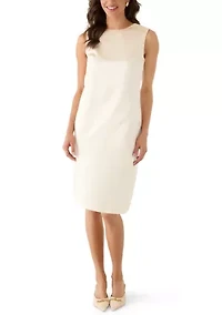 Jaxon Satin Bow Shift Dress