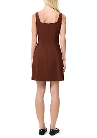 Square Neck Inverted Mini Dress