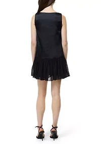 Marina Silky Ruched Mini Dress