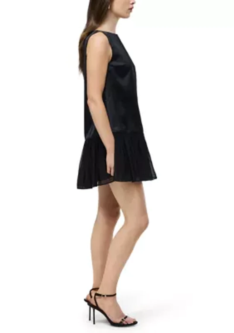 Marina Silky Ruched Mini Dress