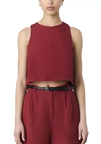 Birdie Linen Shell Top