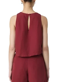 Birdie Linen Shell Top