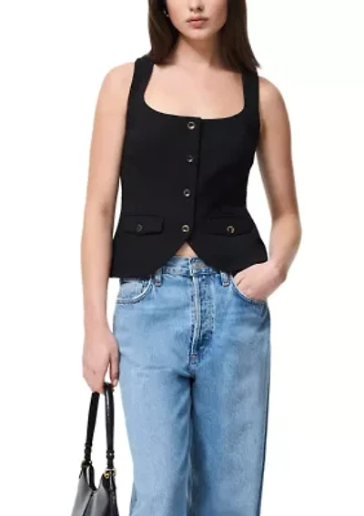 Azra Twill Two Pocket Seam Top