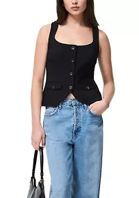 Azra Twill Two Pocket Seam Top