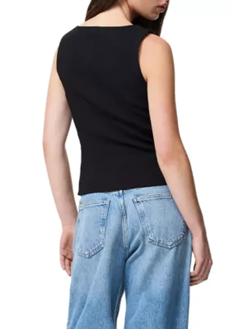 Azra Twill Two Pocket Seam Top