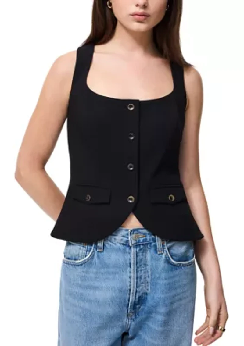 Azra Twill Two Pocket Seam Top