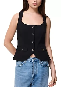 Azra Twill Two Pocket Seam Top