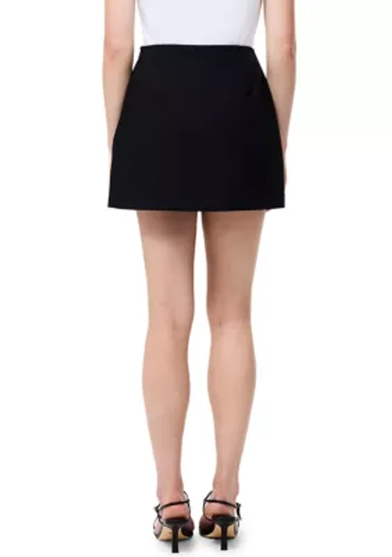 Azra Twill Welt Mini Skirt