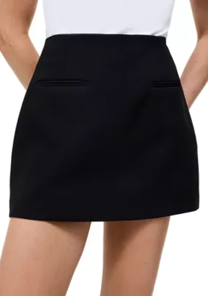 Azra Twill Welt Mini Skirt