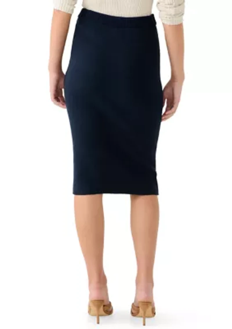 Maxi High Rise Knit Pencil Skirt