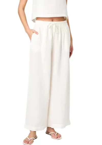 Birdie Linen Wide Leg Trousers