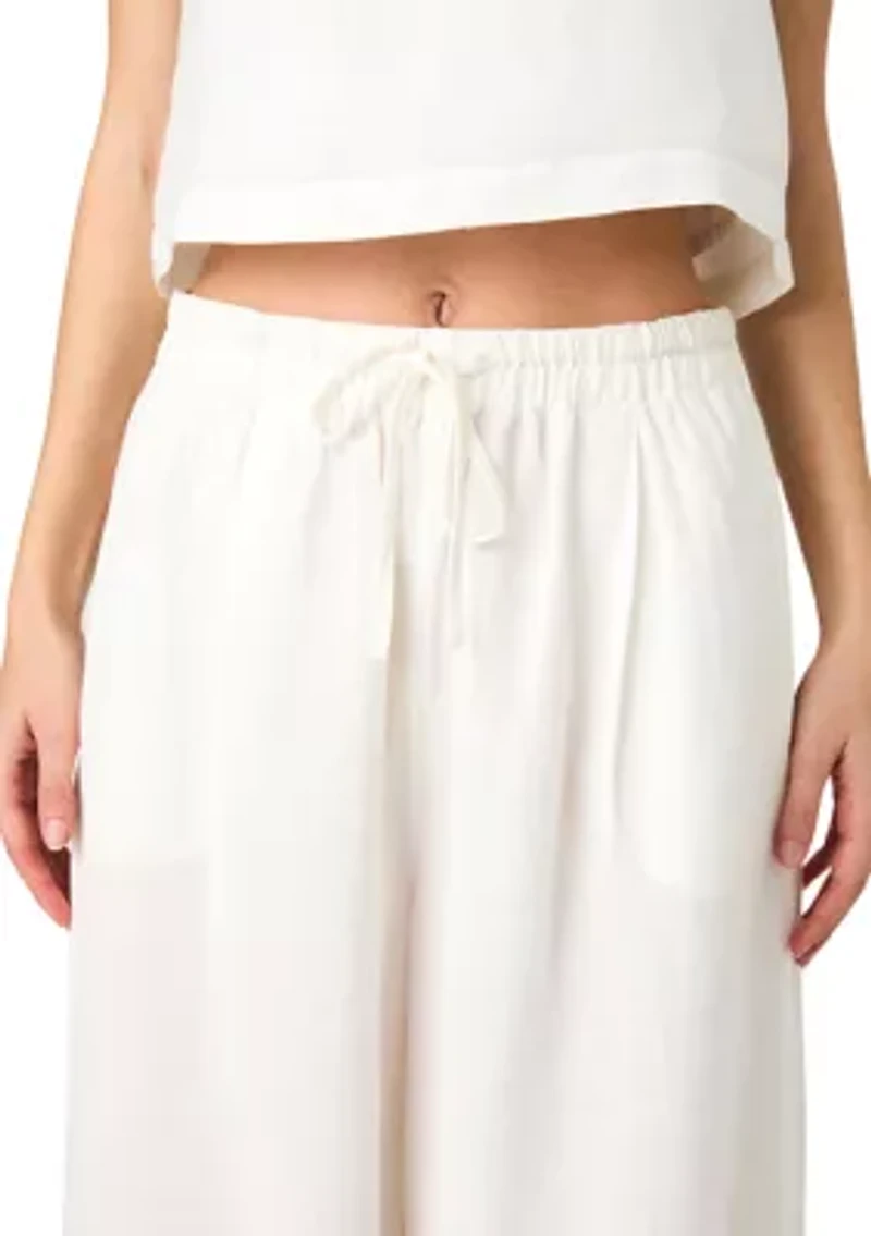 Birdie Linen Wide Leg Trousers