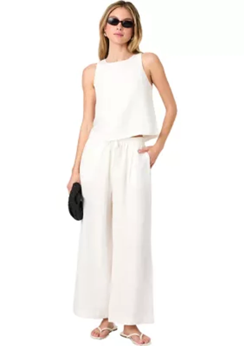 Birdie Linen Wide Leg Trousers