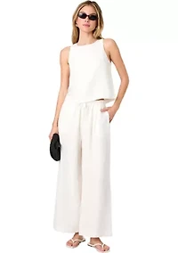 Birdie Linen Wide Leg Trousers