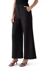 Azra Twill Wide Leg Pants
