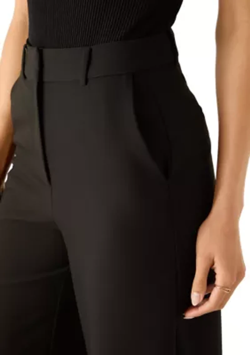 Azra Twill Wide Leg Pants