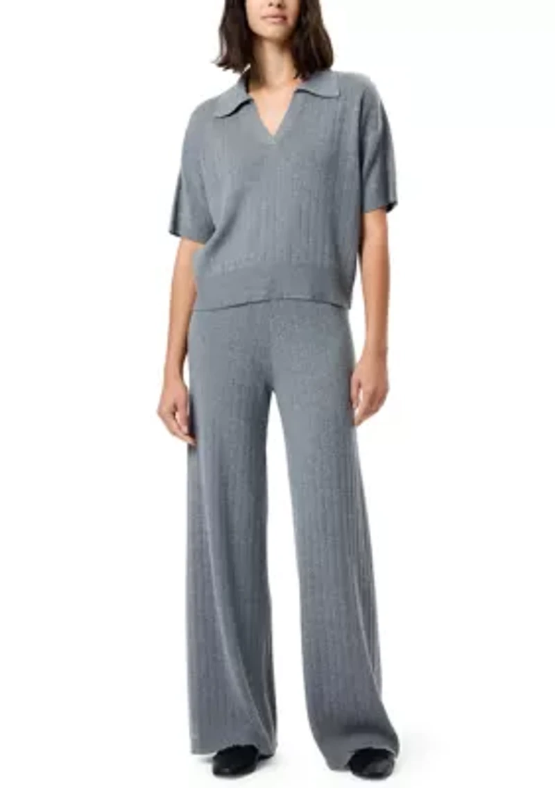 Javier Knit V-Neck Short Sleeve Top
