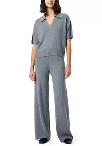 Javier Knit V-Neck Short Sleeve Top