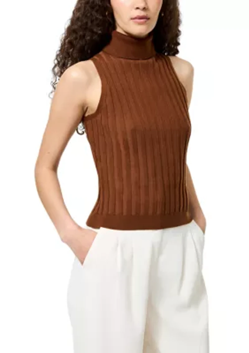 Turtleneck Tank Sweater