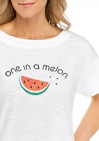 Petite Drop Shoulder Art T-Shirt