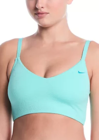 V-Neck Jacquard Midkini Swim Top