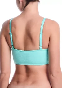 V-Neck Jacquard Midkini Swim Top