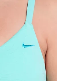 V-Neck Jacquard Midkini Swim Top