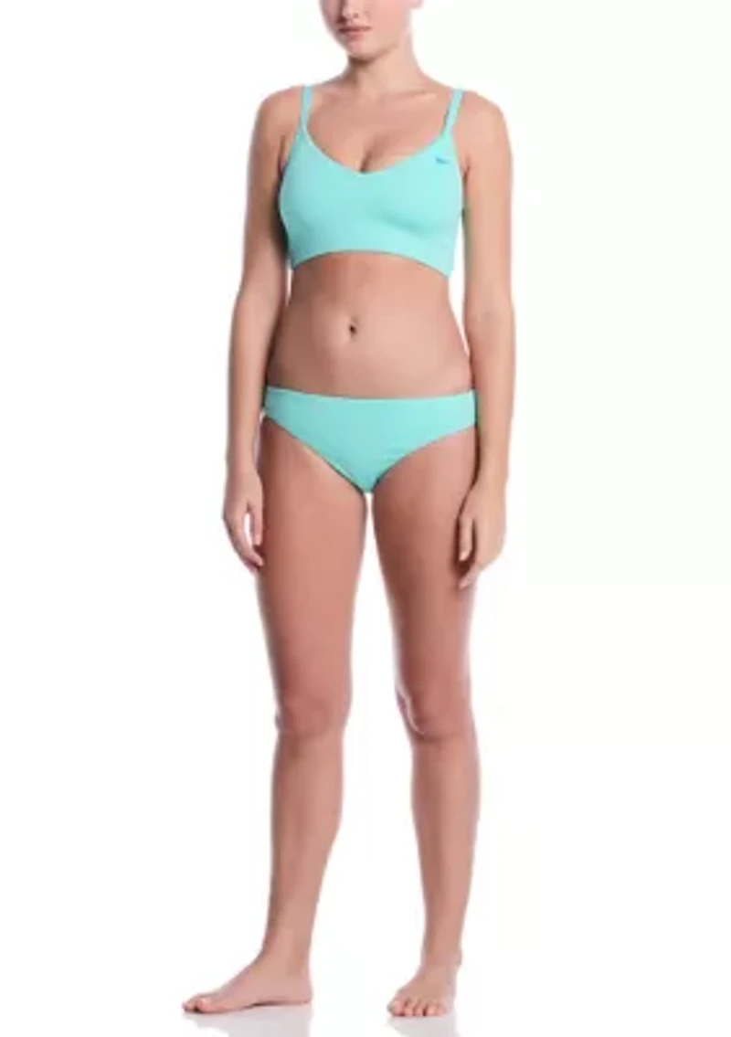 V-Neck Jacquard Midkini Swim Top