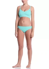 V-Neck Jacquard Midkini Swim Top