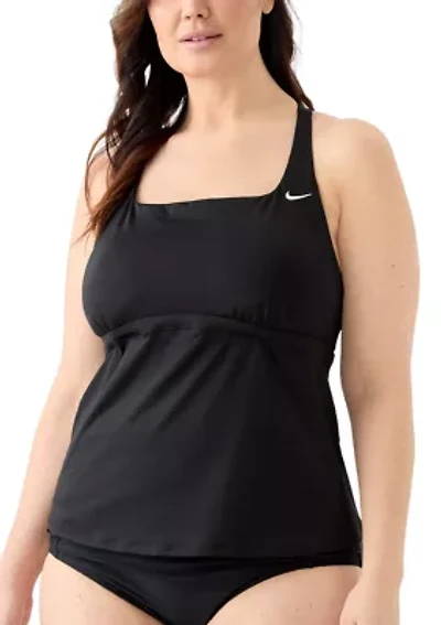 Essential Square Neck Tankini Swim Top