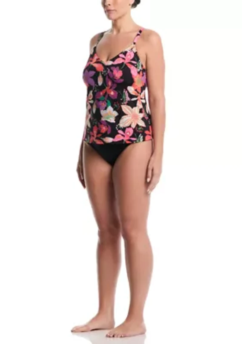 Plus Hot House V-Neck Tankini