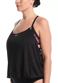 Plus Hot House Layered Tankini