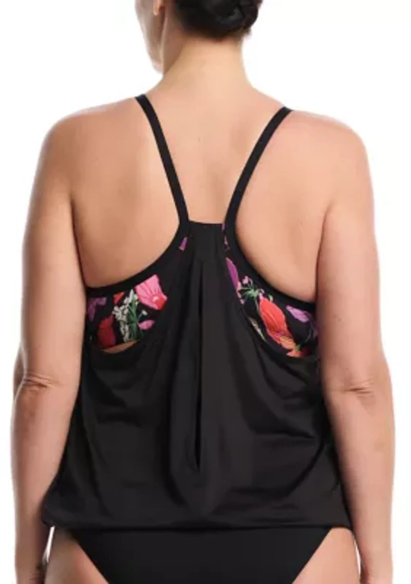 Plus Hot House Layered Tankini