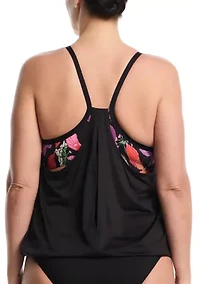 Plus Hot House Layered Tankini