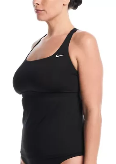 Plus Effortless Essential Square Neck Tankini